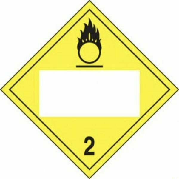 Accuform BLANK DOT PLACARD HAZARD CLASS 2 MPL425VP100 MPL425VP100